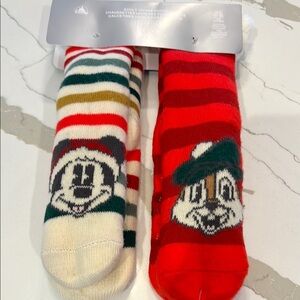 Striped Character Socks Set; Disney adult unisex socks. One size. New